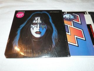Kiss Lp Ace Frehley Solo 1st Pressing All Inserts W/ Rare Poster 1978