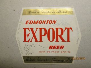 Vintage Canadian Beer Labels - Molson 