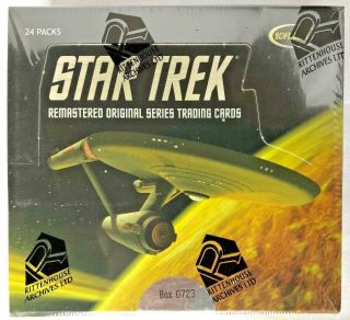 Star Trek Remastered Series Rittenhouse Trading Card Box - Autos