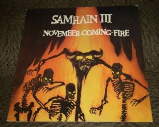 Samhain Noverber Coming Fire Lp Plan 9 Kbd Rare Misfits Danzigpunk