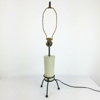 Aladdin Quartite Table Lamp Rocket Mid Century Modern Atomic Footed Vintage