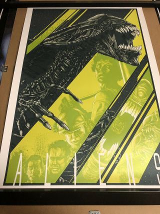 Aliens Movie Poster Art Print Steven Luros Holliday Not Mondo Alien