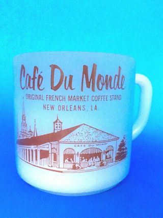 Vintage Cafe Du Monde French Orleans (scarce Federal Glass) Mug/cup
