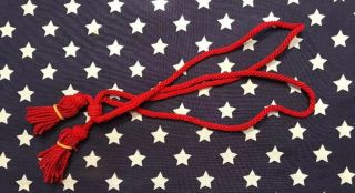 Civil War Artillery Red Hat Cord Band For Hardee Or Slouch Hat