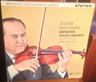 Columbia Sax 2315 B/s Beethoven Violin Concerto In D Major Oistrakh Cluytens