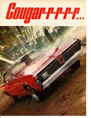 1967 Mercury Cougar - Motor Trend Car Of The Year 13 - Pg Article / Ad