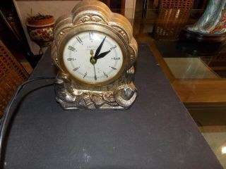 Vintage United Self Starting Electric Horse Clock Mantle Clock - - Clock Only