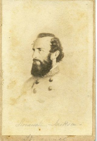 Civil War C S A General Thomas J " Stonewall " Jackson Photo By Vannerson Richmond