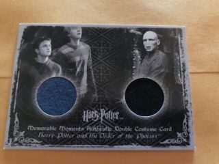Harry Potter Memorable Moments Gof Dual Prop Card Harry & Voldemort