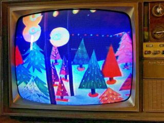 Vintage 1968 Sears Silverstone Television Set 60s 70s All Tube Color Tv