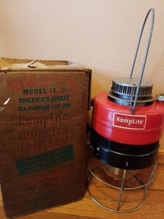 Vintage Kamplite Inverted Lantern Model Il - 11b By American Gas Machine