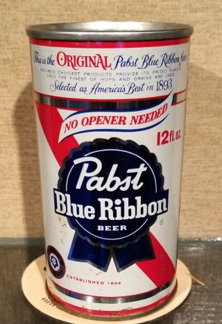 1968 Pabst Blue Ribbon No Opener Needed Pull Tab Beer Can Pabst Los Angeles Ca
