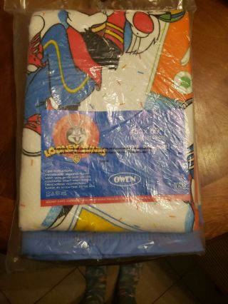 Vintage Looney Tunes Sports Blanket Throw 45 " X 60 " Kids Polyester
