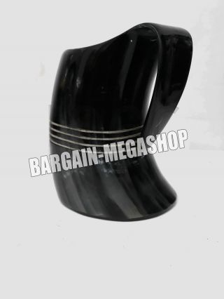 Raxon Friday Dakhand Carved Horn Drinking Mug Handmade Glass Using Natural Color