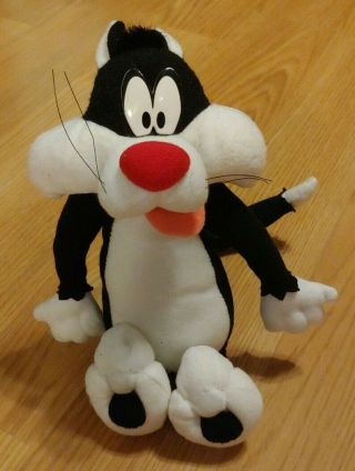 Sylvester The Cat Warner Brothers Plush Stuffed Animal Euc