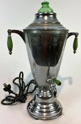 Vintage Art Deco Century Brand Percolator Coffee Urn 1930s Bakelite