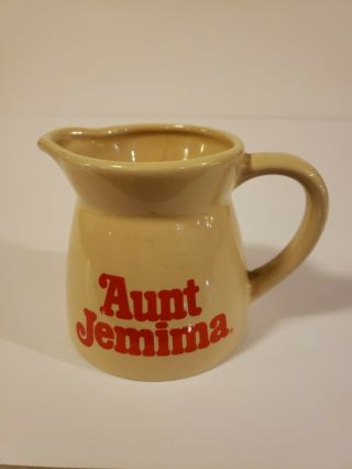 Vtg 1950s Aunt Jemima Ceramic Breakfast Syrup Pitcher