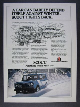 1979 Ih International Harvester Scout Ii Rallye Photo Vintage Print Ad