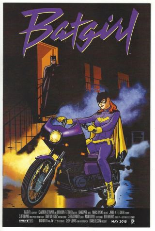 Dc Comics Batgirl 40 Movie Poster Variant Prince Purple Rain Homage 2011 Nm