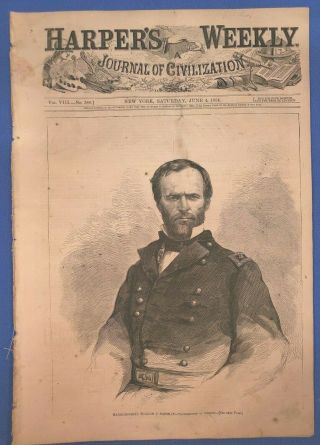 William T.  Sherman,  War In Georgia,  Civil War Harper 