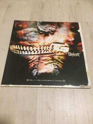 Slipknot Vol.  3 The Subliminal Verses Rare Clear Double Vinyl