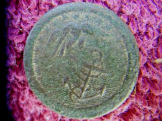 War Of 1812 Marine Military Button No 1 Dug Relic Detail No Shank Detector Find