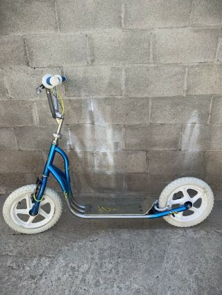 Old School 80’s Freestyle Variflex Strada Rotor Complete Scooter Blue Stem