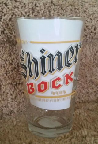 Shiner Bock Pint Beer Glass Spoetzl Brewery Texas Craft Beer Glass