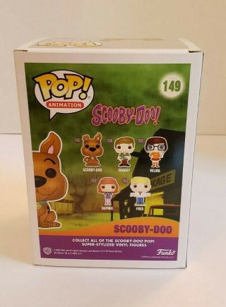 Funko POP Flocked Scooby - Doo Blue 149 LE2500 Excl.  to Pop - Up Shop HARD CASE 2