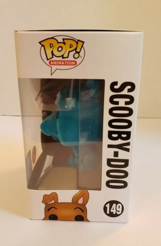 Funko POP Flocked Scooby - Doo Blue 149 LE2500 Excl.  to Pop - Up Shop HARD CASE 3