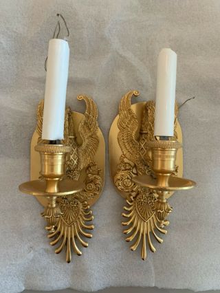 Sherle Wagner Sconce 2 Light Stunning Hand Made Gold Plated