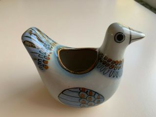Vintage Ken Edwards Tonala El Palomar Mexico Folk Art Pottery Bird Vase