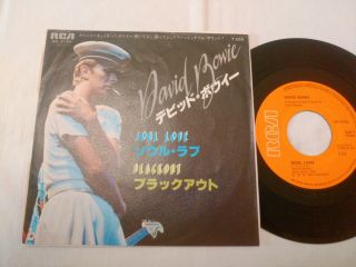 David Bowie Soul Love/blackout Japan 45 7 " Ss - 3166 Rare