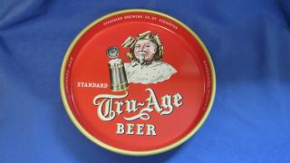 Vintage Tru Age Beer Tray Metal Standard Brewing Scranton Pa