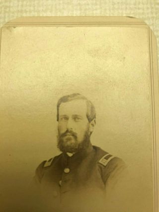 Civil War Cdv Of Union Officer In Uniform (1860 