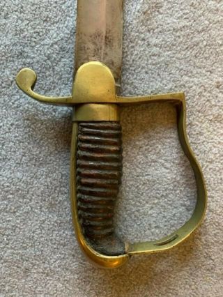 Antique U S Military Or Militia Light Artillery Sword/saber From Early 1800 