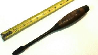 Old Antique Tool Poland Hi - Test Split Wood Handle Screwdriver 11 " Ornate