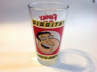 Family Guy Glenn Quagmire " Giggity Giggity " 6 " Glass