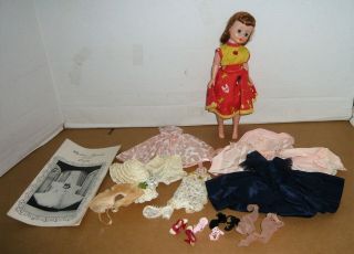 Vintage Madame Alexander Cissette Plastic Doll W/clothes