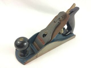Vintage Type 20 (1962 - 1967) Stanley Hand Plane,  9 3/4 Inches Long,  Good Handles