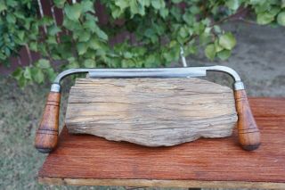 Vintage D.  R.  Barton Rochester N.  Y. ,  9  Blade Draw Knife,  Log Peeler,  Wood Carving.