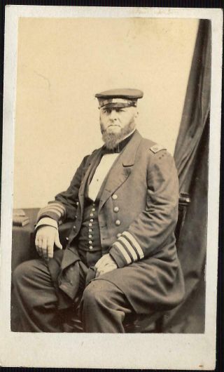 Civil War Cdv Union Commodore Louis M Goldsborough Usn