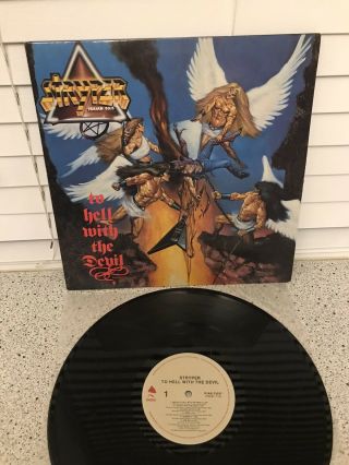 Stryper - To Hell With The Devil Vinyl Album Lp Rare Banned Cover
