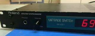 Roland Vintage Synth M - Vs1 Midi Sound Rack Mount Module As - Is