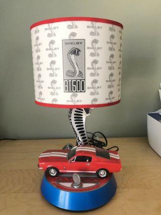 1968 Ford Mustang Gt 500 Shelby Cobra Table Lamp With Engine Sounds