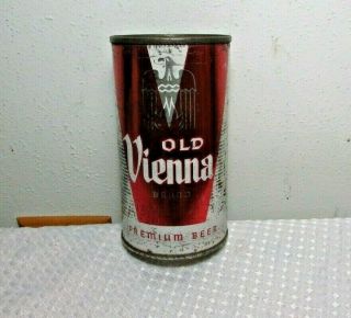 Vintage Old Vienna Beer Empty Flat Top Beer Can By Old Vienna,  Chicago,  Il