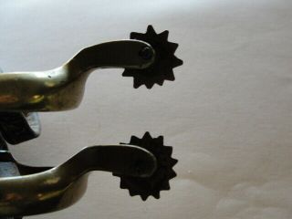 Old Civil War US Model 1859 Brass Cavalry Spurs with Old Leathe 3