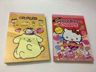 Sanrio Memo Pad Hello Kitty Or Pompompurin (appr 4 " X 5.  75 " X 0.  5 ")