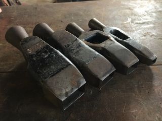 4 Vintage Rectangle Leather Cutting Punch Tools - Sizes In Description