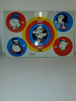 Popeye The Sailor Man And Club Metal Target 1950 